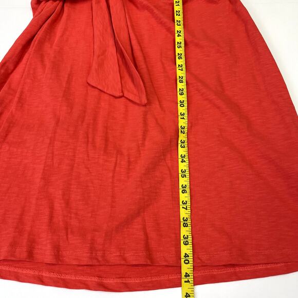 NWT Talbots Coral Tie Detail Knit Shift Dress XL Cotton Sleeveless Casual Summer - Picture 15 of 16